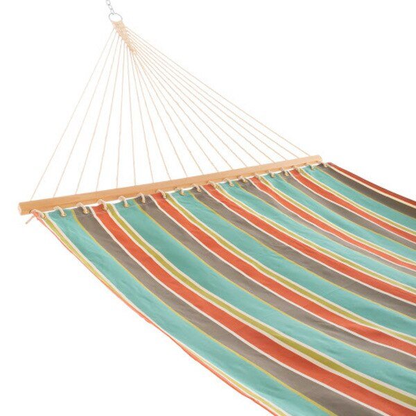 Multicolor Stripe Single Layer Hammock, Castaway, Mfr#: SL-EDST